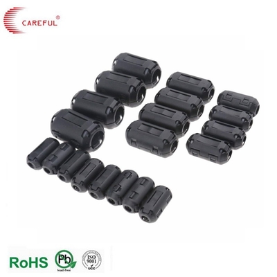 SCRC35B Clip On 4mm Kabel Flat Hitam RFI EMI Noise Suppressor Cable Clip