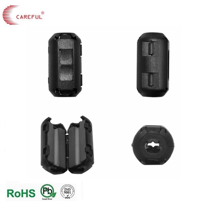 acheter Taille personnalisée boîtier en plastique noir clip-on ferrite anneau de noyau de pinceau ferrite noyau avec trou 7/8/9/11mm fabrication en ligne