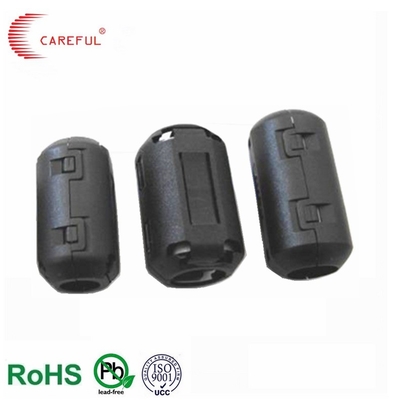 EMI Clip On USB Cable Ferrite Core  3.5/4/5/6/7/8/9mm Round Black Ferrite Clamp On Cores