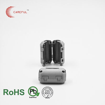 SCRC 90B Split Ferrite Clamp Core EMI Filter Power Line Choke for Small Device Cable Noise Suppression 9mm Inner Diameter
