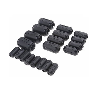 Split Ferrite Clamp Core, EMI Filter Power Line Choke for Cable Noise Suppression for 3mm to30mm Cable Diameter